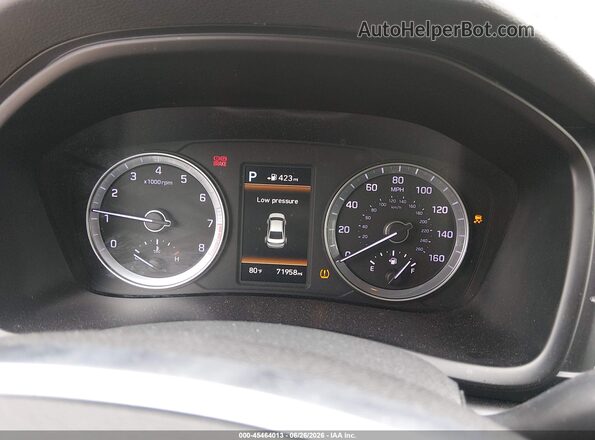 5NPE34AF9KH772381 2019 HYUNDAI SONATA Белый Вид задних сидений