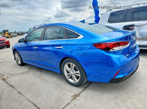 5NPE34AF9KH778956 2019 HYUNDAI SONATA Blue უკანა მარცხენა