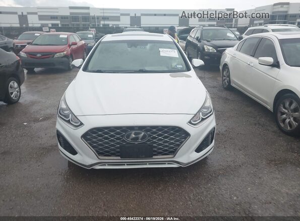 5NPE34AF9KH789990 2019 HYUNDAI SONATA White Widok deski rozdzielczej