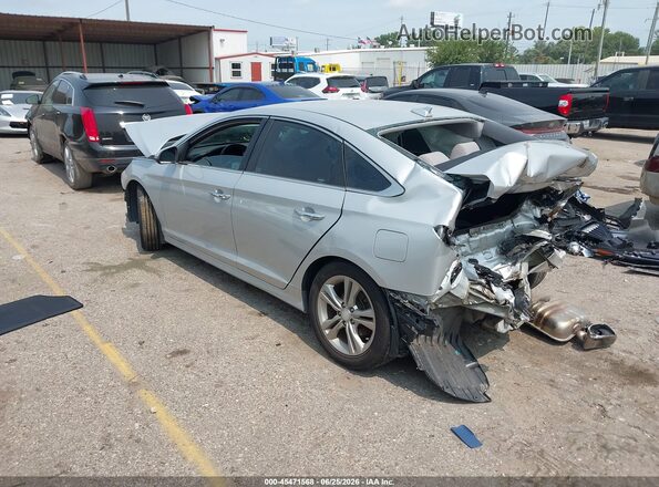 5NPE34AF9KH804570 2019 HYUNDAI SONATA Silver Հետևի ձախ