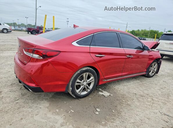 5NPE34AF9KH806741 2019 HYUNDAI SONATA Red Rear right