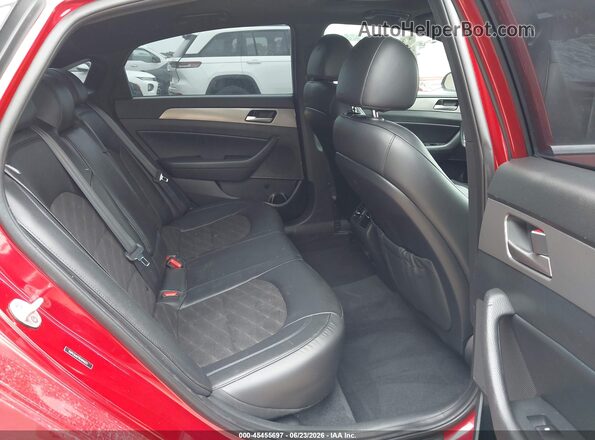 5NPE34AF9KH814273 2019 HYUNDAI SONATA Красный Вид наклейки с VIN-кодом