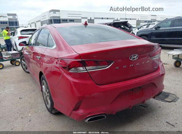 5NPE34AF9KH814273 2019 HYUNDAI SONATA Красный Задняя левая четверть