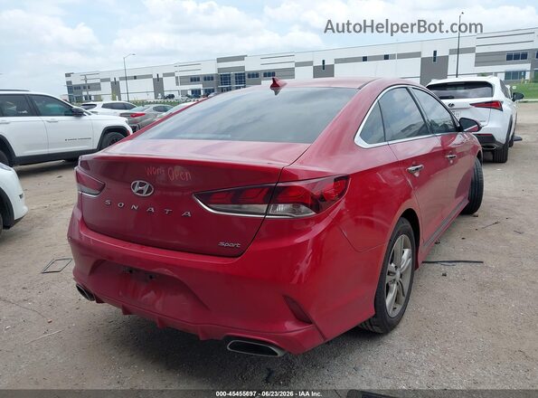 5NPE34AF9KH814273 2019 HYUNDAI SONATA Красный Задняя правая четверть