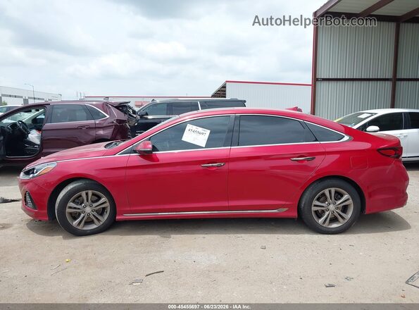 5NPE34AF9KH814273 2019 HYUNDAI SONATA Красный Панорамный вид салона 360°