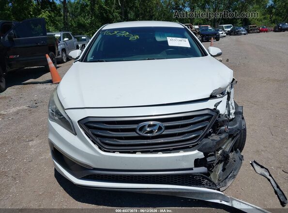 5NPE34AFXGH283916 2016 HYUNDAI SONATA Белый Вид щитка приборов