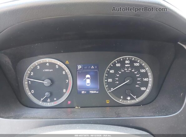 5NPE34AFXGH283916 2016 HYUNDAI SONATA Белый Вид задних сидений