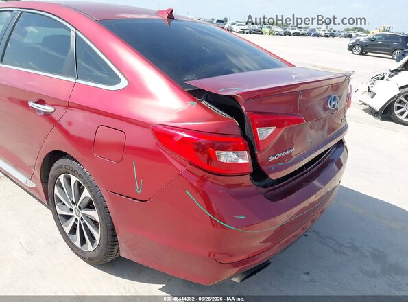 5NPE34AFXGH322911 2016 HYUNDAI SONATA Red Вид спереду