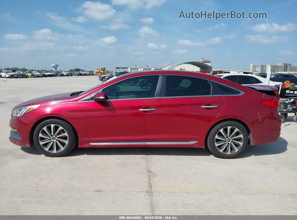 5NPE34AFXGH322911 2016 HYUNDAI SONATA Red Панорамний вид салону 360°