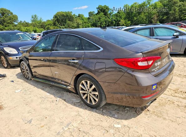 5NPE34AFXGH328935 2016 HYUNDAI SONATA Brown Задня ліва чверть