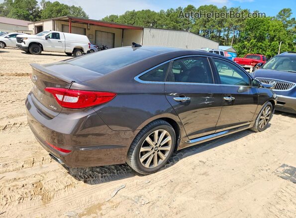 5NPE34AFXGH328935 2016 HYUNDAI SONATA Brown Задня права чверть