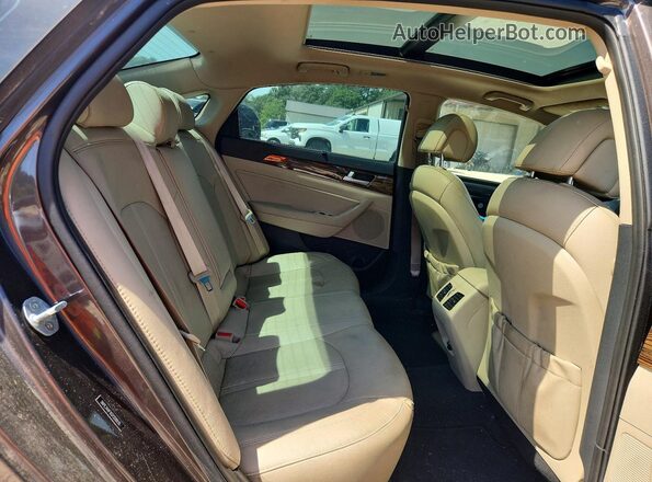 5NPE34AFXGH328935 2016 HYUNDAI SONATA Brown Вид задніх сидінь