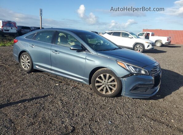 5NPE34AFXGH350899 2016 HYUNDAI SONATA Blue 