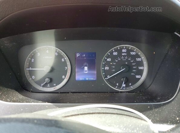 5NPE34AFXHH444430 2017 HYUNDAI SONATA Red Вид щитка приладів