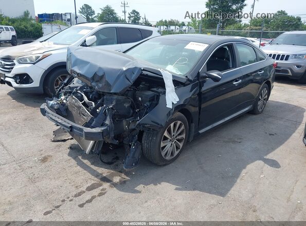 5NPE34AFXHH445447 2017 HYUNDAI SONATA Black 