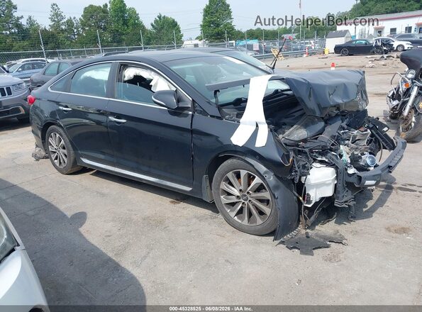 5NPE34AFXHH445447 2017 HYUNDAI SONATA Black 