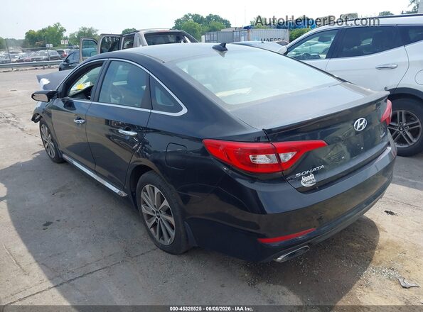 5NPE34AFXHH445447 2017 HYUNDAI SONATA Black 