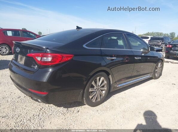 5NPE34AFXHH451121 2017 HYUNDAI SONATA Black Հետևի աջ