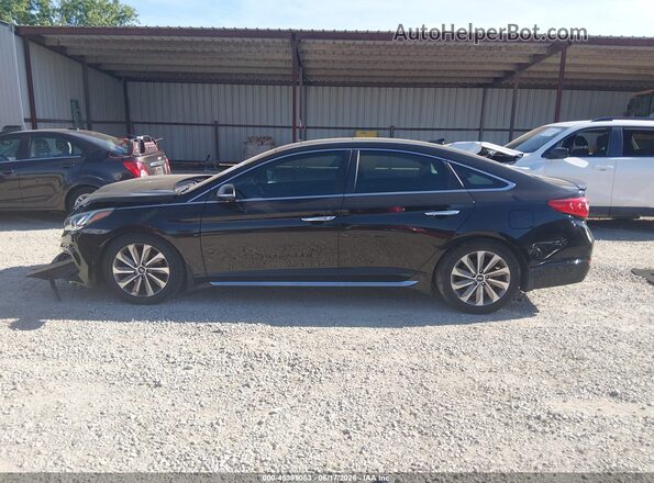 5NPE34AFXHH451121 2017 HYUNDAI SONATA Black Սալոնի 360 աստիճան տեսք