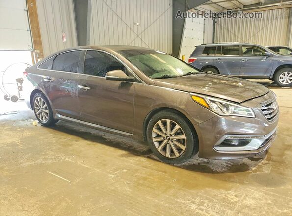 5NPE34AFXHH481526 2017 HYUNDAI SONATA Brown 