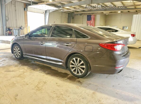 5NPE34AFXHH481526 2017 HYUNDAI SONATA Brown 