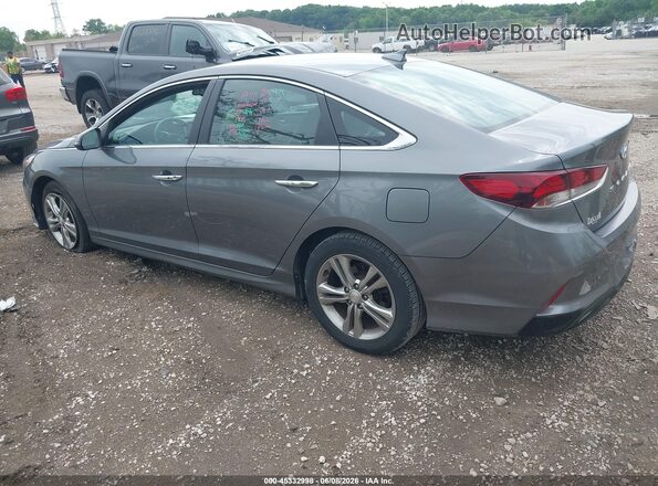 5NPE34AFXJH638512 2018 HYUNDAI SONATA Gray Rear left