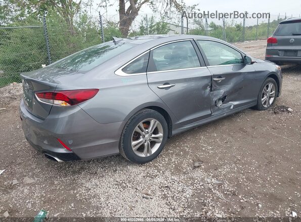 5NPE34AFXJH638512 2018 HYUNDAI SONATA Gray Rear right