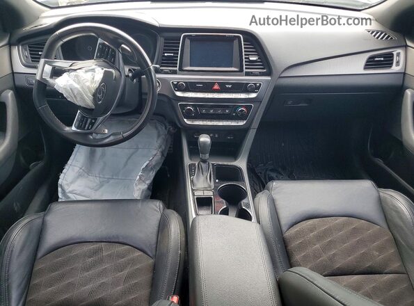 5NPE34AFXJH641183 2018 HYUNDAI SONATA Blue წინა პანელის ხედი