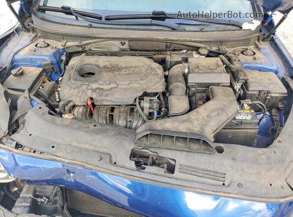 5NPE34AFXJH641183 2018 HYUNDAI SONATA Blue უკანა სალონის ხედი