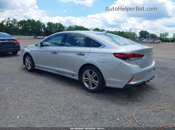 5NPE34AFXJH676953 2018 HYUNDAI SONATA Silver Trasero izquierdo