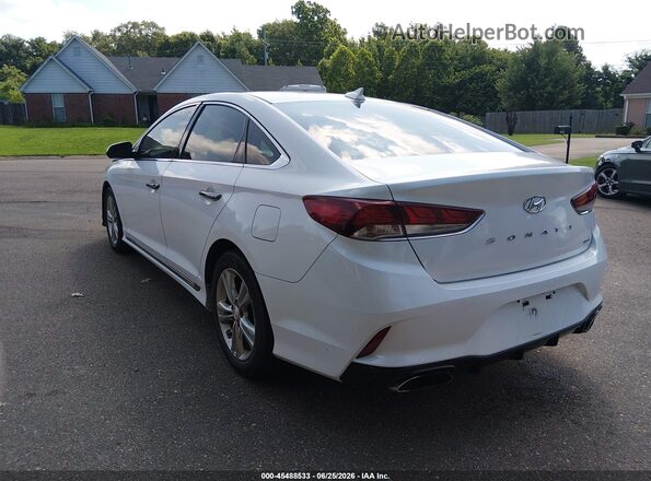 5NPE34AFXJH684549 2018 HYUNDAI SONATA White Rear left