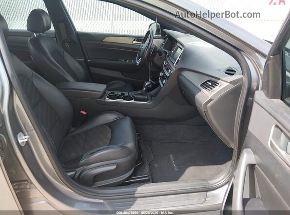 5NPE34AFXJH703360 2018 HYUNDAI SONATA Gray Front interior view