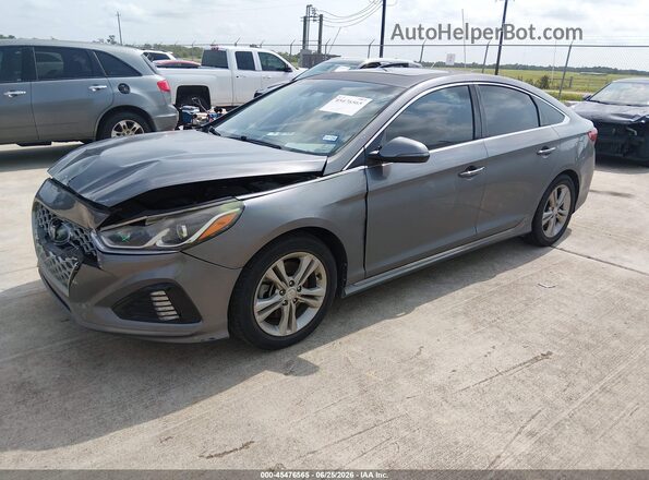 5NPE34AFXJH703360 2018 HYUNDAI SONATA Gray Front left