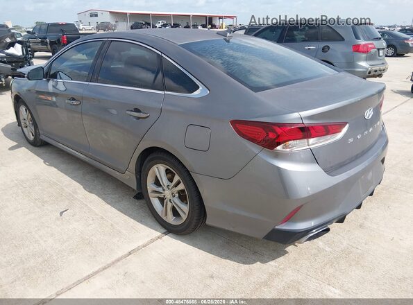 5NPE34AFXJH703360 2018 HYUNDAI SONATA Gray Rear left