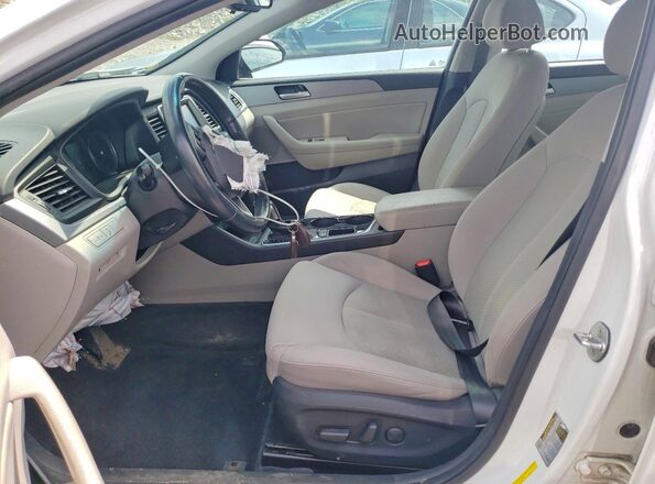5NPE34AFXJH710583 2018 HYUNDAI SONATA White Սալոնի դիմացի տեսք