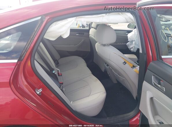 5NPE34AFXJH720238 2018 HYUNDAI SONATA Red VIN sticker view