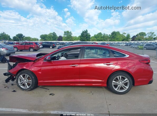 5NPE34AFXJH720238 2018 HYUNDAI SONATA Red 360 interior view