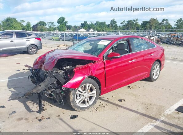 5NPE34AFXJH720238 2018 HYUNDAI SONATA Red Front left