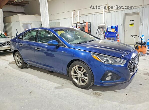 5NPE34AFXKH734870 2019 HYUNDAI SONATA Blue 