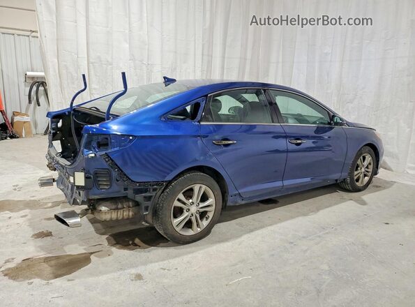 5NPE34AFXKH734870 2019 HYUNDAI SONATA Blue 