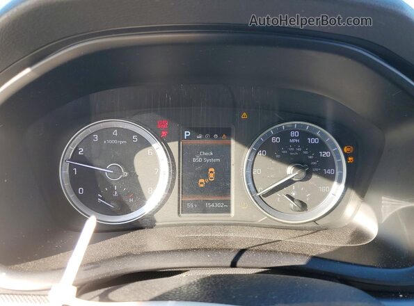 5NPE34AFXKH768730 2019 HYUNDAI SONATA Gray Instrument cluster view