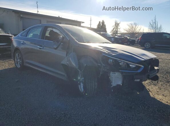 5NPE34AFXKH768730 2019 HYUNDAI SONATA Gray Front right