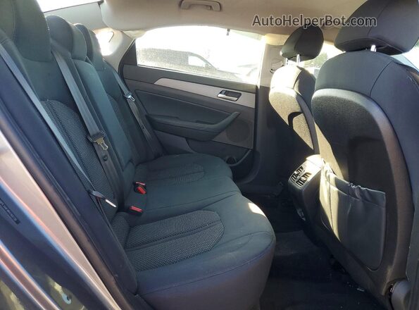 5NPE34AFXKH768730 2019 HYUNDAI SONATA Gray Rear seats view