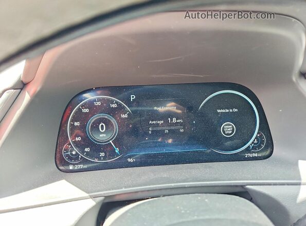 5NPEF4JA1LH012393 2020 HYUNDAI SONATA Blue Instrument cluster view
