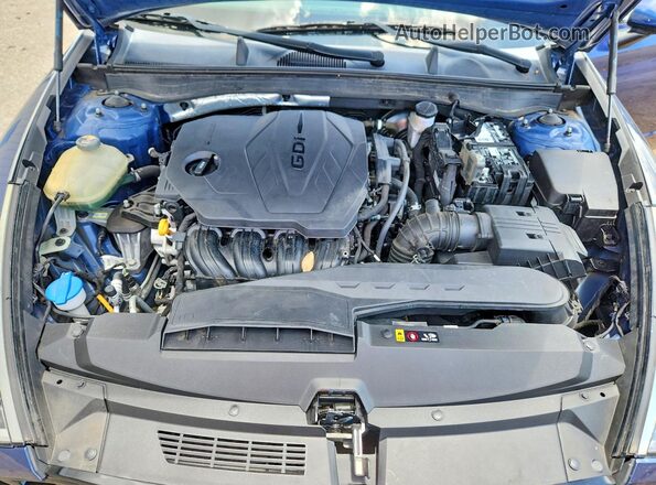 5NPEF4JA1LH012393 2020 HYUNDAI SONATA Blue Rear interior view