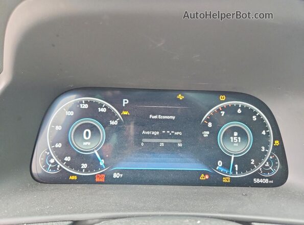 5NPEF4JA1MH083711 2021 HYUNDAI SONATA Gray Instrument cluster view