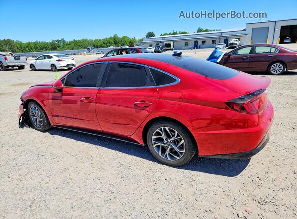 5NPEF4JA2LH039683 2020 HYUNDAI SONATA Burgundy Հետևի ձախ
