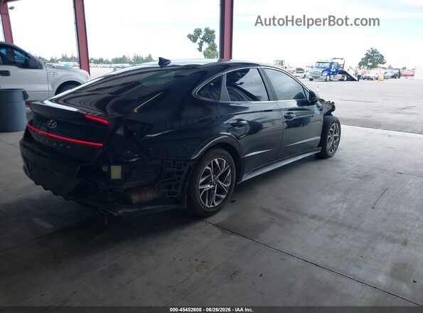 5NPEF4JA2MH080400 2021 HYUNDAI SONATA Black Задня права чверть
