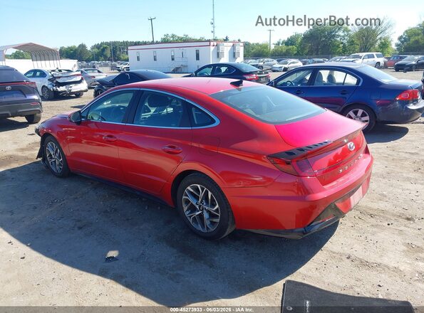 5NPEF4JA3LH059893 2020 HYUNDAI SONATA Red Tył lewy