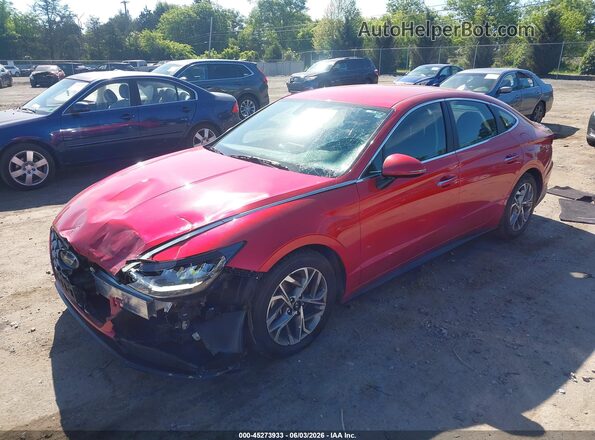 5NPEF4JA3LH059893 2020 HYUNDAI SONATA Red Przód lewy